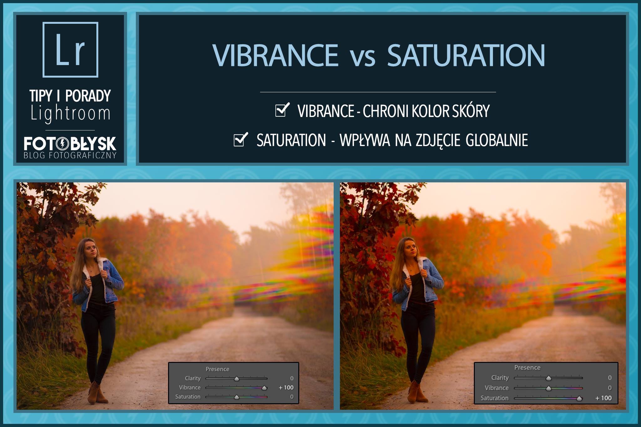 Obróbka zdjęć Lightroom – Vibrance vs Saturation